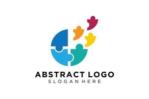 vector abstract mensen en familie logo verzameling, mensen pictogrammen, Gezondheid logo sjabloon, zorg symbool.