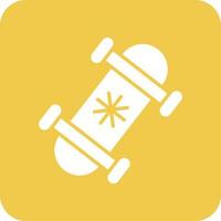 snowboard glyph ronde hoek achtergrond icoon vector