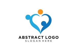 vector abstract mensen en familie logo verzameling, mensen pictogrammen, Gezondheid logo sjabloon, zorg symbool.