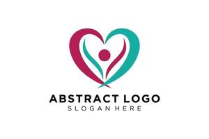 vector abstract mensen en familie logo verzameling, mensen pictogrammen, Gezondheid logo sjabloon, zorg symbool.