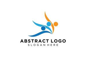 vector abstract mensen en familie logo verzameling, mensen pictogrammen, Gezondheid logo sjabloon, zorg symbool.