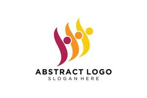 vector abstract mensen en familie logo verzameling, mensen pictogrammen, Gezondheid logo sjabloon, zorg symbool.