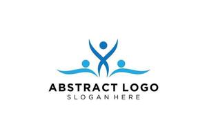 vector abstract mensen en familie logo verzameling, mensen pictogrammen, Gezondheid logo sjabloon, zorg symbool.