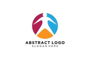 vector abstract mensen en familie logo verzameling, mensen pictogrammen, Gezondheid logo sjabloon, zorg symbool.