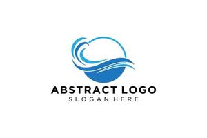 abstract water Golf plons logo symbool en icoon ontwerp. vector