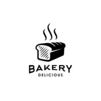 bakkerij brood ontwerp voedsel logo icoon illustratie in modieus hipster stijl vector