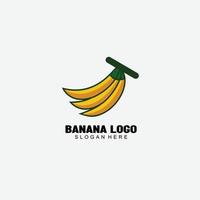 illustratie ontwerp banaan logo kleurrijk vector