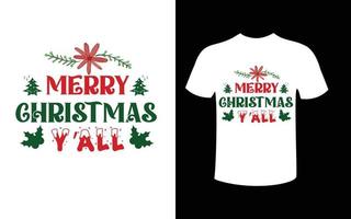 Kerstmis t-shirt ontwerp vrij vector