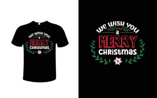 Kerstmis t-shirt ontwerp vrij vector