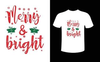 Kerstmis t-shirt ontwerp vrij vector