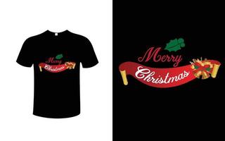 Kerstmis t-shirt ontwerp vrij vector