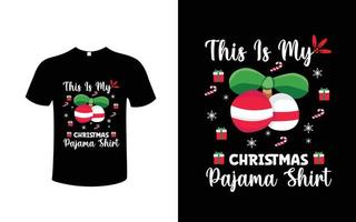 Kerstmis t-shirt ontwerp vrij vector