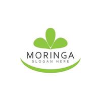 moringa blad logo sjabloon vector symbool natuur