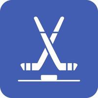 ijs hockey glyph ronde hoek achtergrond icoon vector