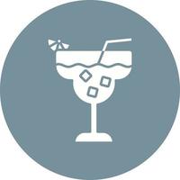 daiquiri glyph cirkel icoon vector