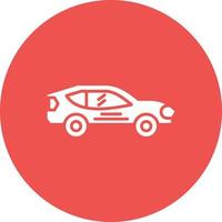 racing auto glyph cirkel icoon vector