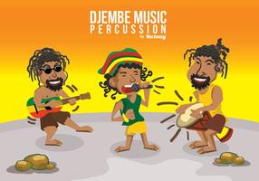 Djembe Muziek Percussie vector