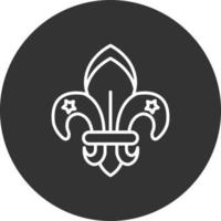 fleur de lis creatief icoon ontwerp vector