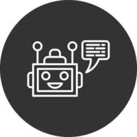 Chatbot creatief icoon ontwerp vector