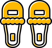 slippers creatief icoon ontwerp vector