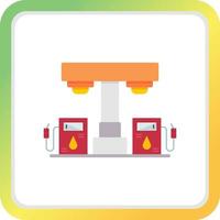 benzine station creatief icoon ontwerp vector