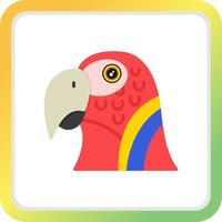 papegaai creatief icoon ontwerp vector