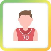 basketbal speler creatief icoon ontwerp vector