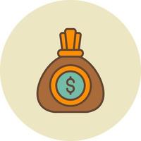 geld zak creatief icoon ontwerp vector