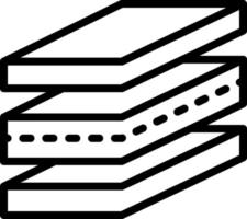 lijn icoon voor lagen vector