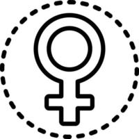 lijnpictogram voor dames vector