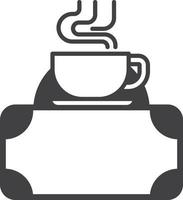 koffie winkel teken illustratie in minimaal stijl vector