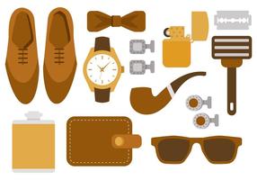 Gratis Hipster Man Accessoires Vector