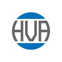 hva brief logo ontwerp Aan wit achtergrond. hva creatief initialen cirkel logo concept. hva brief ontwerp. vector