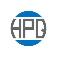 hpq brief logo ontwerp Aan wit achtergrond. hpq creatief initialen cirkel logo concept. hpq brief ontwerp. vector