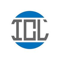 icl brief logo ontwerp Aan wit achtergrond. icl creatief initialen cirkel logo concept. icl brief ontwerp. vector