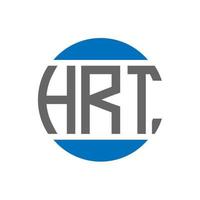 hrt brief logo ontwerp Aan wit achtergrond. hrt creatief initialen cirkel logo concept. hrt brief ontwerp. vector