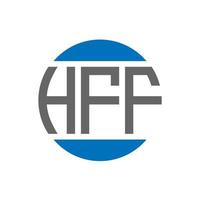 hff brief logo ontwerp Aan wit achtergrond. hff creatief initialen cirkel logo concept. hff brief ontwerp. vector