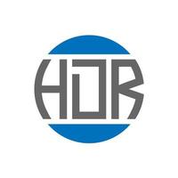 hdr brief logo ontwerp Aan wit achtergrond. hdr creatief initialen cirkel logo concept. hdr brief ontwerp. vector