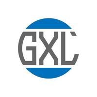 gxl brief logo ontwerp Aan wit achtergrond. gxl creatief initialen cirkel logo concept. gxl brief ontwerp. vector