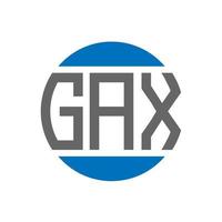 gax brief logo ontwerp Aan wit achtergrond. gax creatief initialen cirkel logo concept. gax brief ontwerp. vector