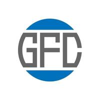 gfc brief logo ontwerp Aan wit achtergrond. gfc creatief initialen cirkel logo concept. gfc brief ontwerp. vector