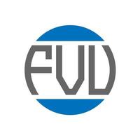 fvv brief logo ontwerp Aan wit achtergrond. fvv creatief initialen cirkel logo concept. fvv brief ontwerp. vector