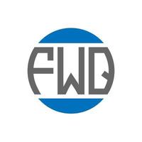 fwq brief logo ontwerp Aan wit achtergrond. fwq creatief initialen cirkel logo concept. fwq brief ontwerp. vector