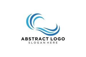 abstract water Golf plons logo symbool en icoon ontwerp. vector