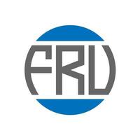 frv brief logo ontwerp Aan wit achtergrond. frv creatief initialen cirkel logo concept. frv brief ontwerp. vector