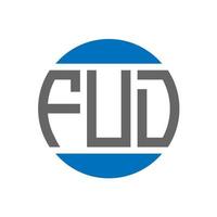 fud brief logo ontwerp Aan wit achtergrond. fud creatief initialen cirkel logo concept. fud brief ontwerp. vector