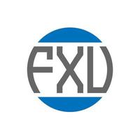 fxu brief logo ontwerp Aan wit achtergrond. fxu creatief initialen cirkel logo concept. fxu brief ontwerp. vector