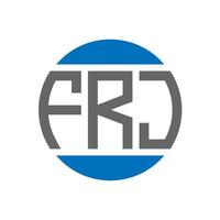 frj brief logo ontwerp Aan wit achtergrond. frj creatief initialen cirkel logo concept. frj brief ontwerp. vector