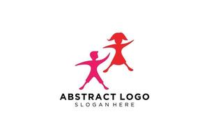 vector abstract mensen en familie logo verzameling, mensen pictogrammen, Gezondheid logo sjabloon, zorg symbool.