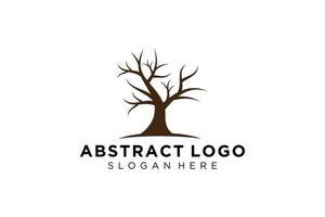 groen boom logo ontwerp natuurlijk en abstract blad. vector